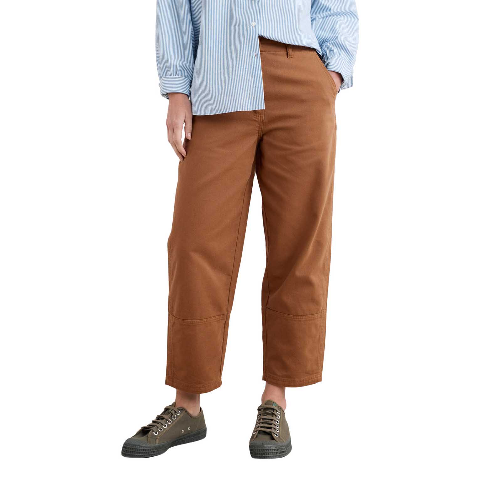 Seasalt Cornwall Painted Forms Trouser Dark Flax